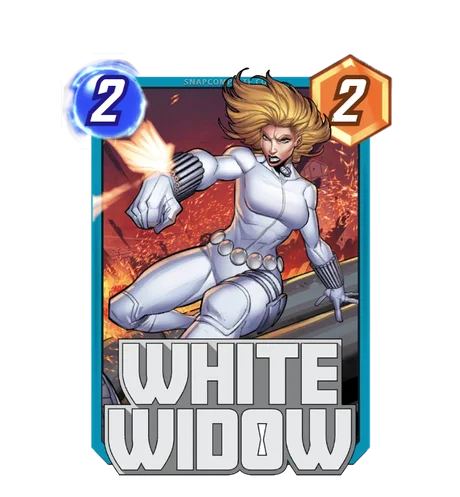 White Widow Marvel Snap card art