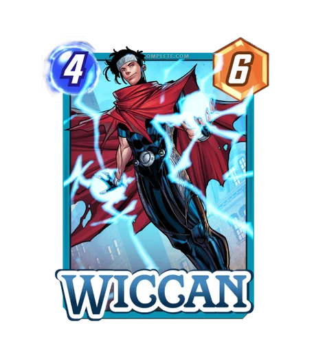 Wiccan Marvel Snap card art