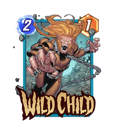 Wild Child Marvel Snap card art