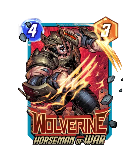 Wolverine Horseman of War Marvel Snap card art