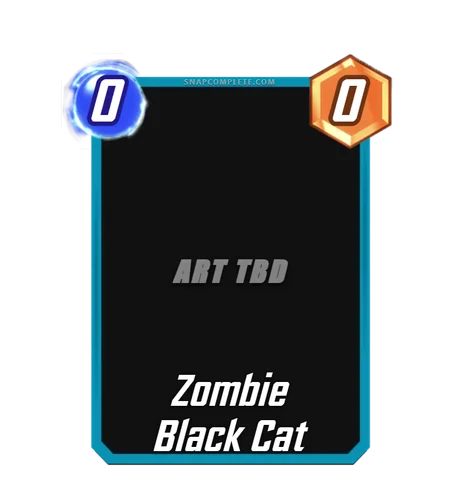 Zombie Black Cat Marvel Snap card art