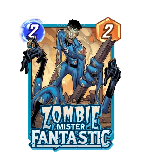 Zombie Mister Fantastic Marvel Snap card art