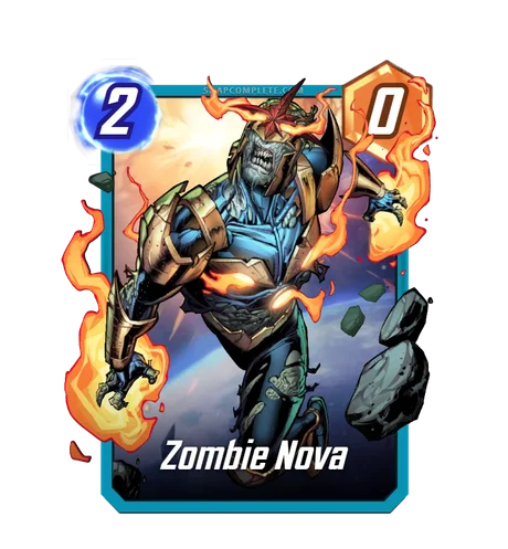 Zombie Nova Marvel Snap card art