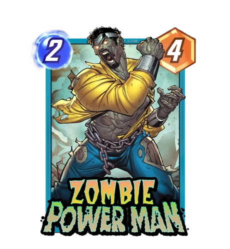 Zombie Power Man Marvel Snap card art