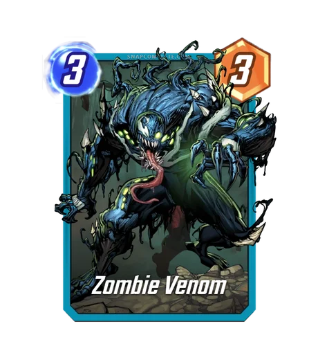 Zombie Venom Marvel Snap card art
