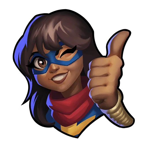 Ms. Marvel Thumbs Up emote