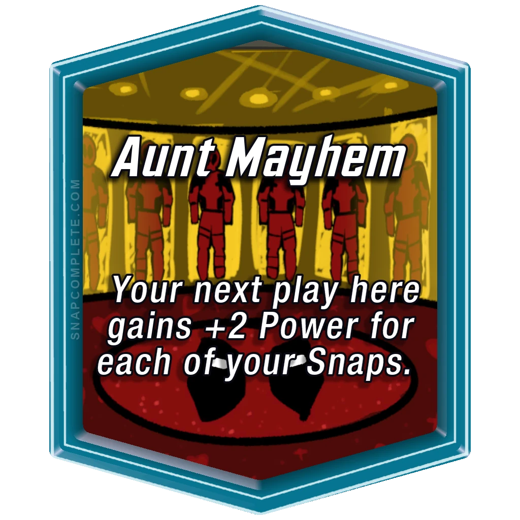 Aunt Mayhem Marvel Snap location art