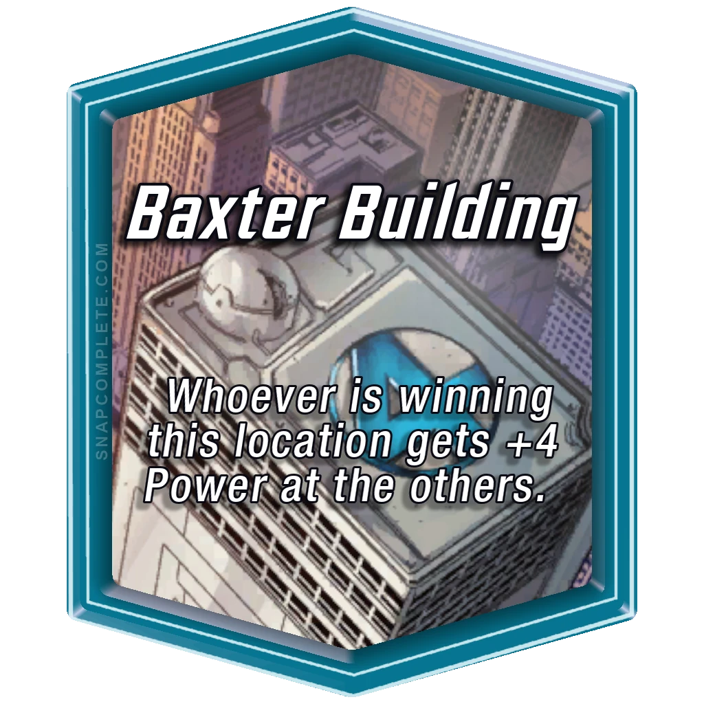 Baxter Building Marvel Snap location art