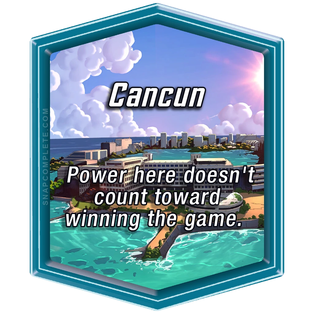 Cancun Marvel Snap location art
