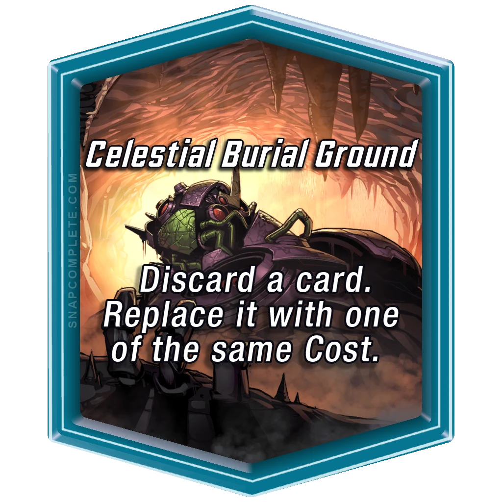 Celestial Burial Ground Marvel Snap location art