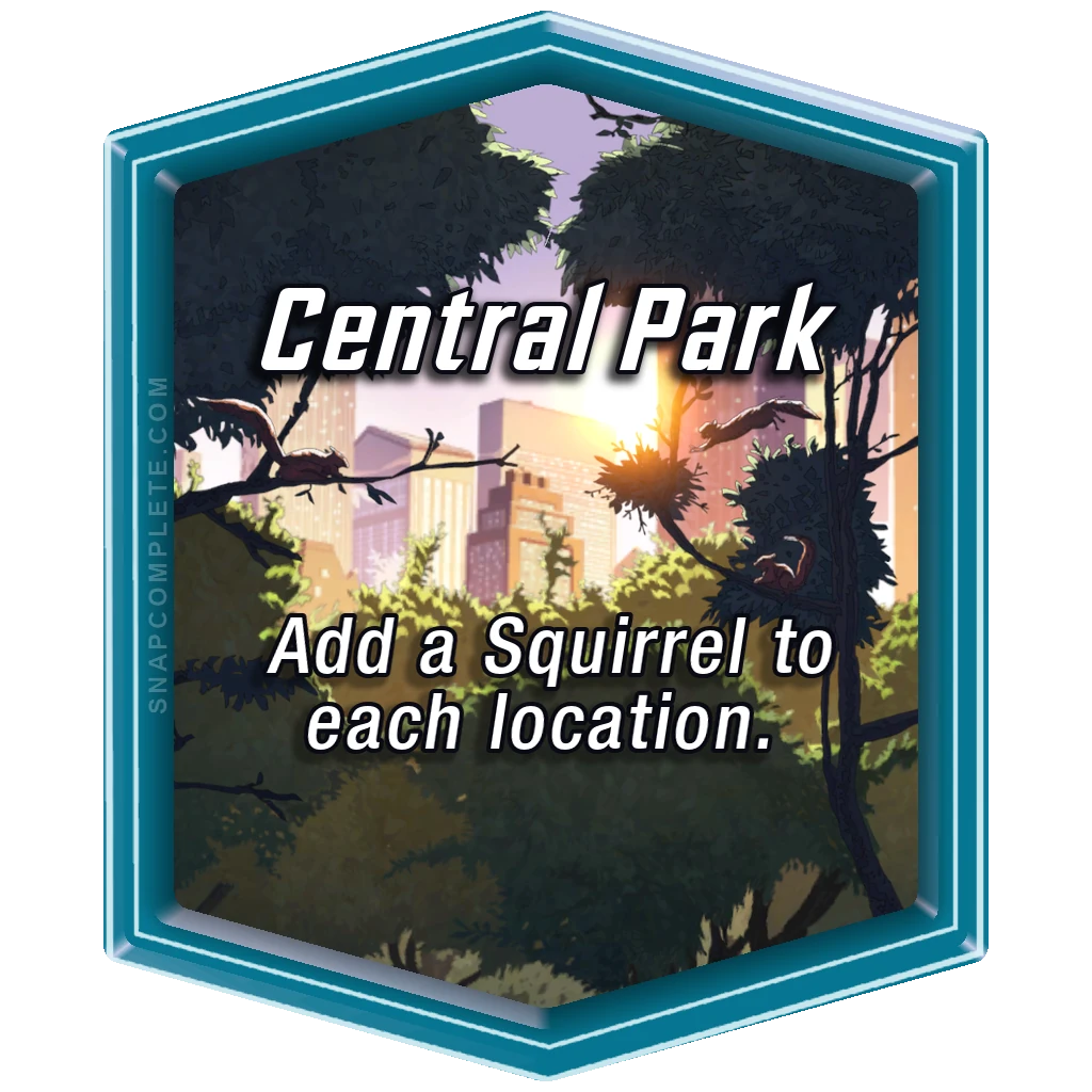Central Park Marvel Snap location art