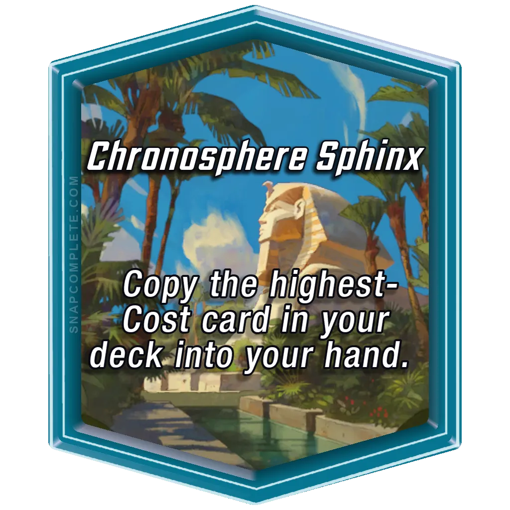 Chronosphere Sphinx Marvel Snap location art