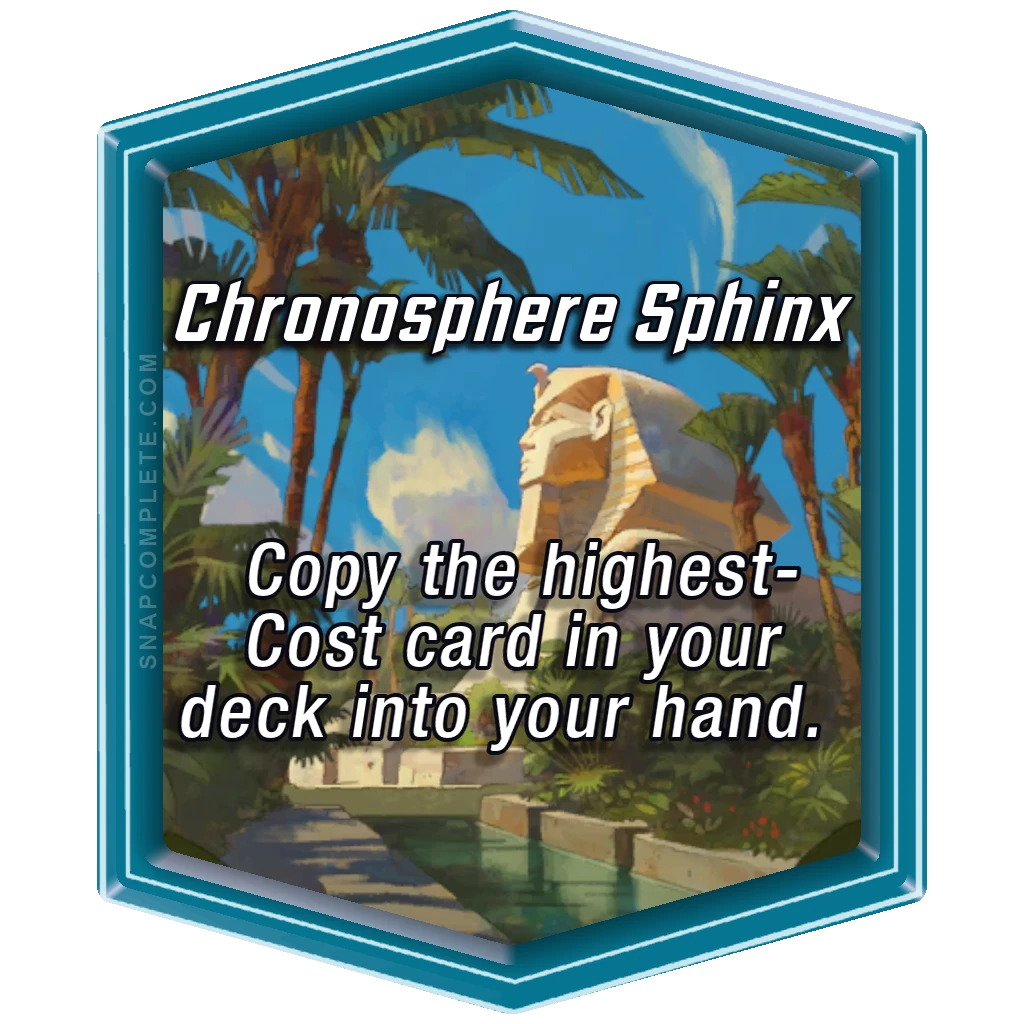 Chronosphere Sphinx Marvel Snap location art