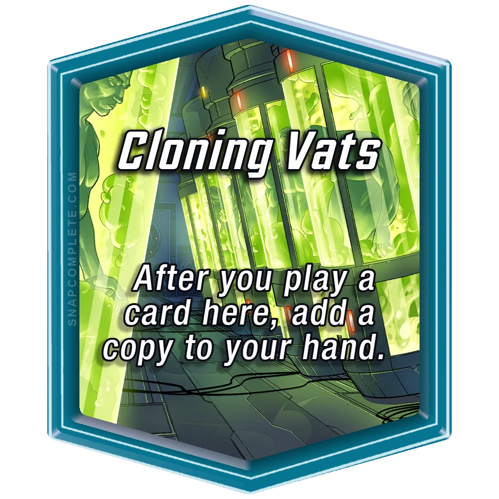 Cloning Vats Marvel Snap location art