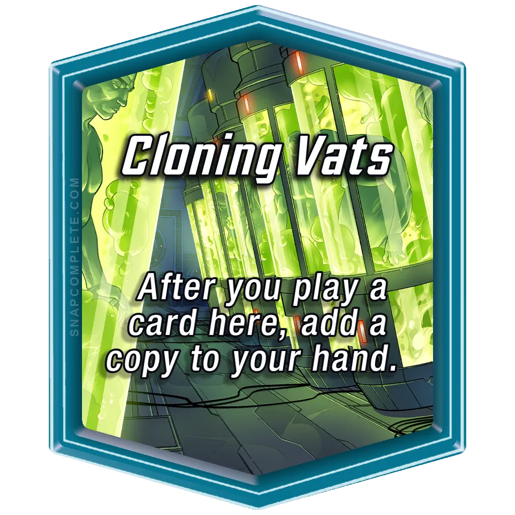 Cloning Vats Marvel Snap location art