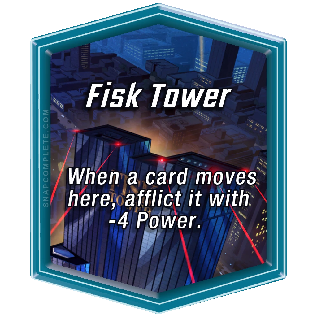 Fisk Tower Marvel Snap location art