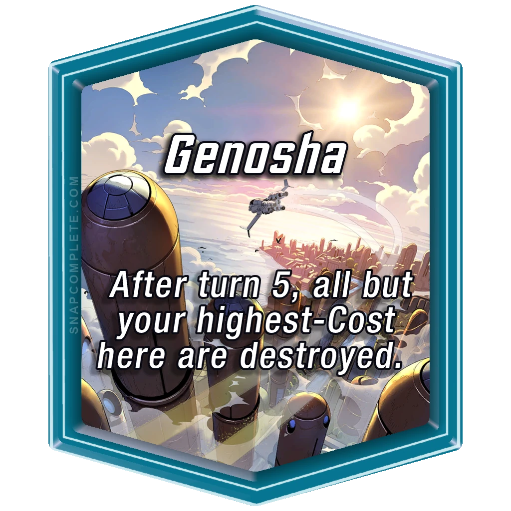 Genosha Marvel Snap location art