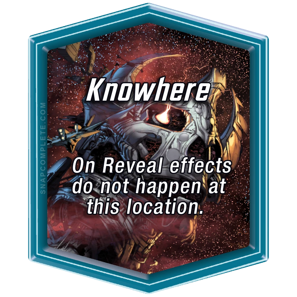 Knowhere Marvel Snap location art