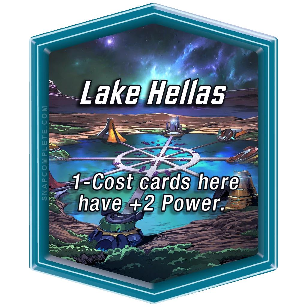 Lake Hellas Marvel Snap location art