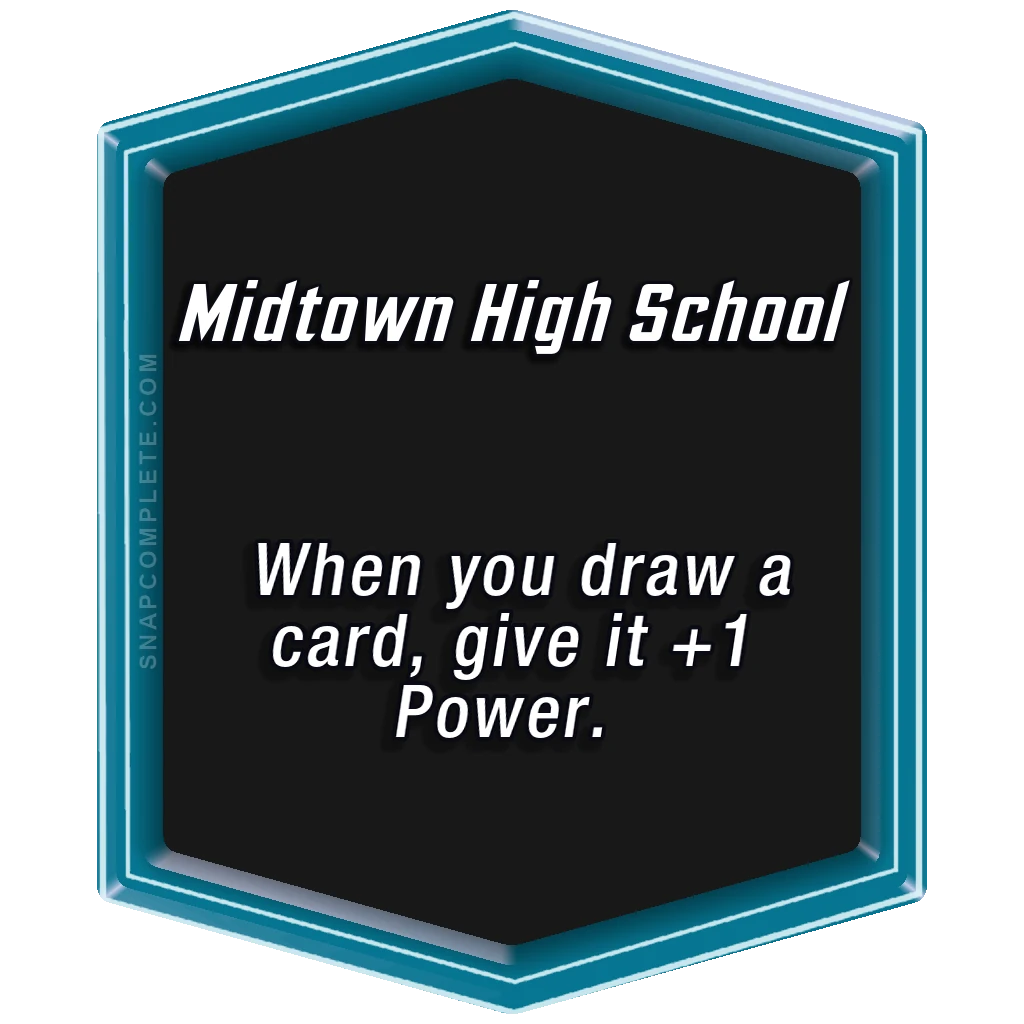 Midtown High School Marvel Snap location art