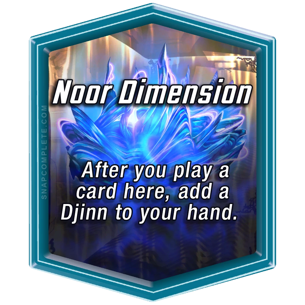 Noor Dimension Marvel Snap location art