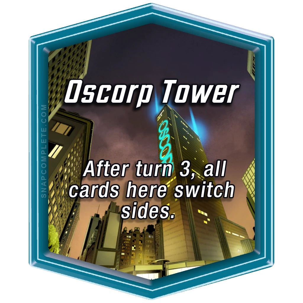 Oscorp Tower Marvel Snap location art