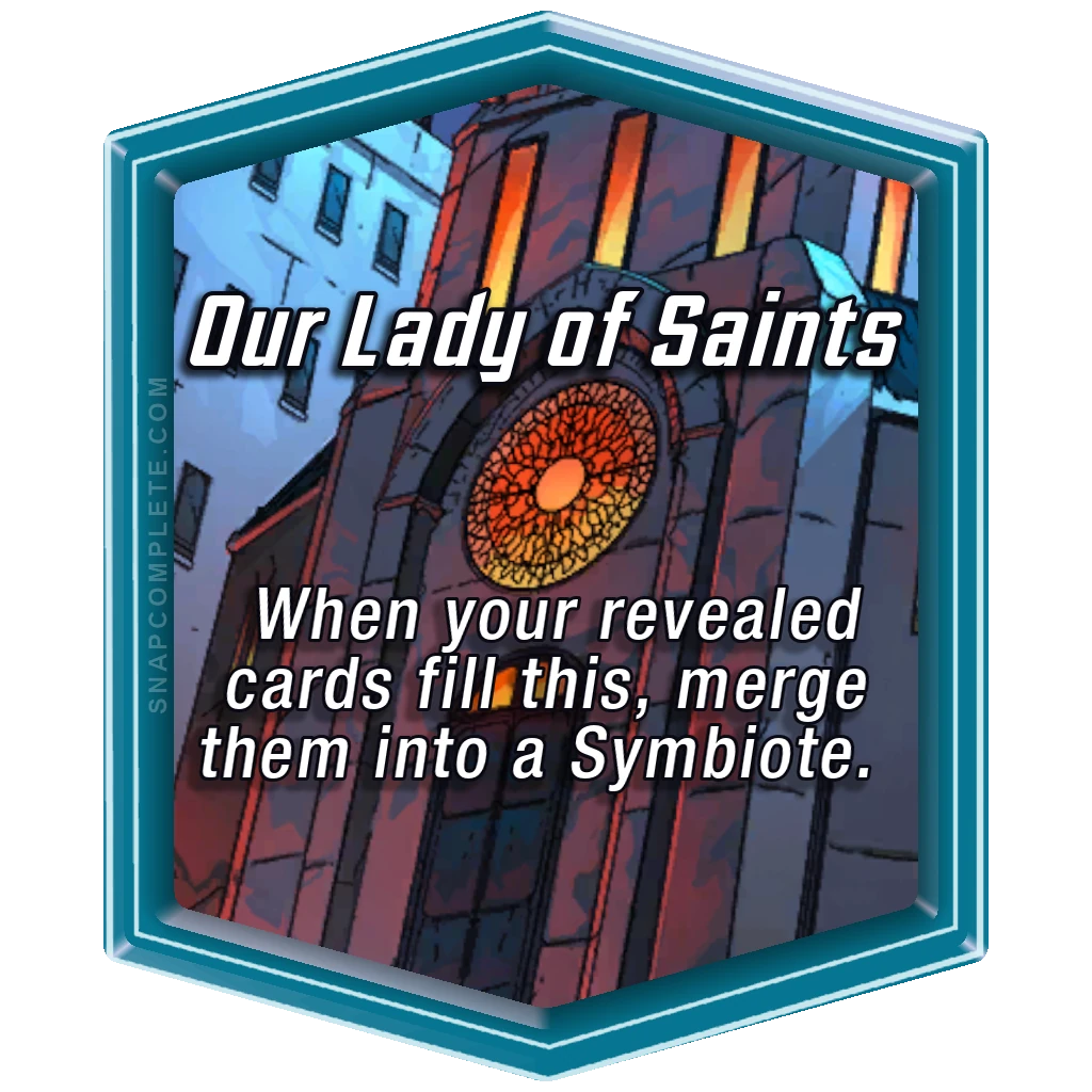 Our Lady of Saints Marvel Snap location art