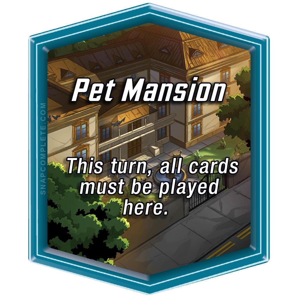Pet Mansion Marvel Snap location art