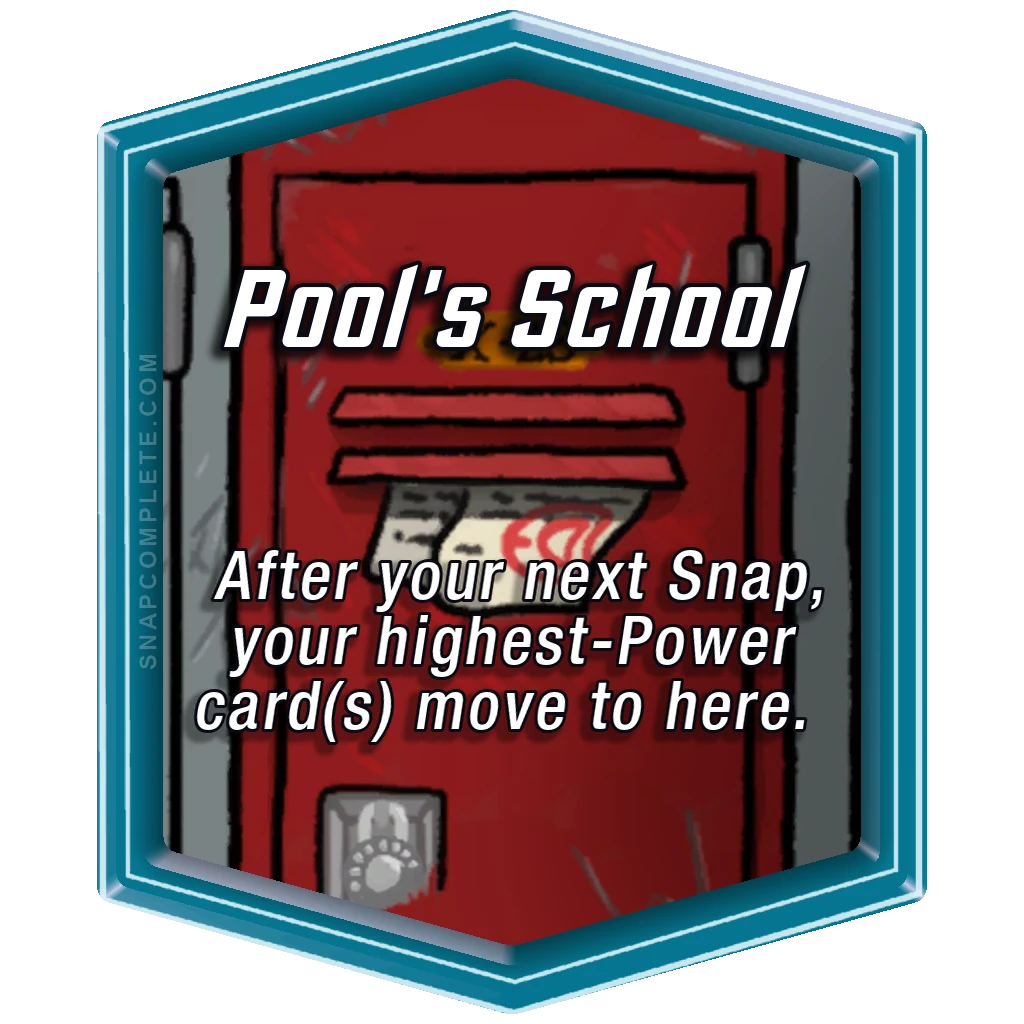 Pool's School Marvel Snap location art