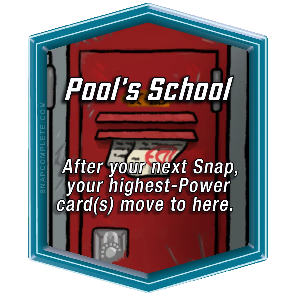 Pool's School Marvel Snap location art