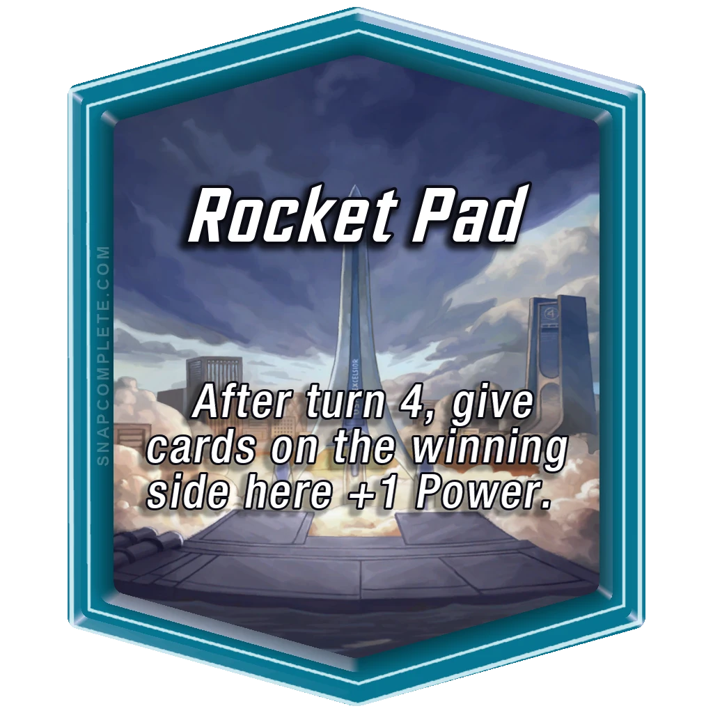 Rocket Pad Marvel Snap location art