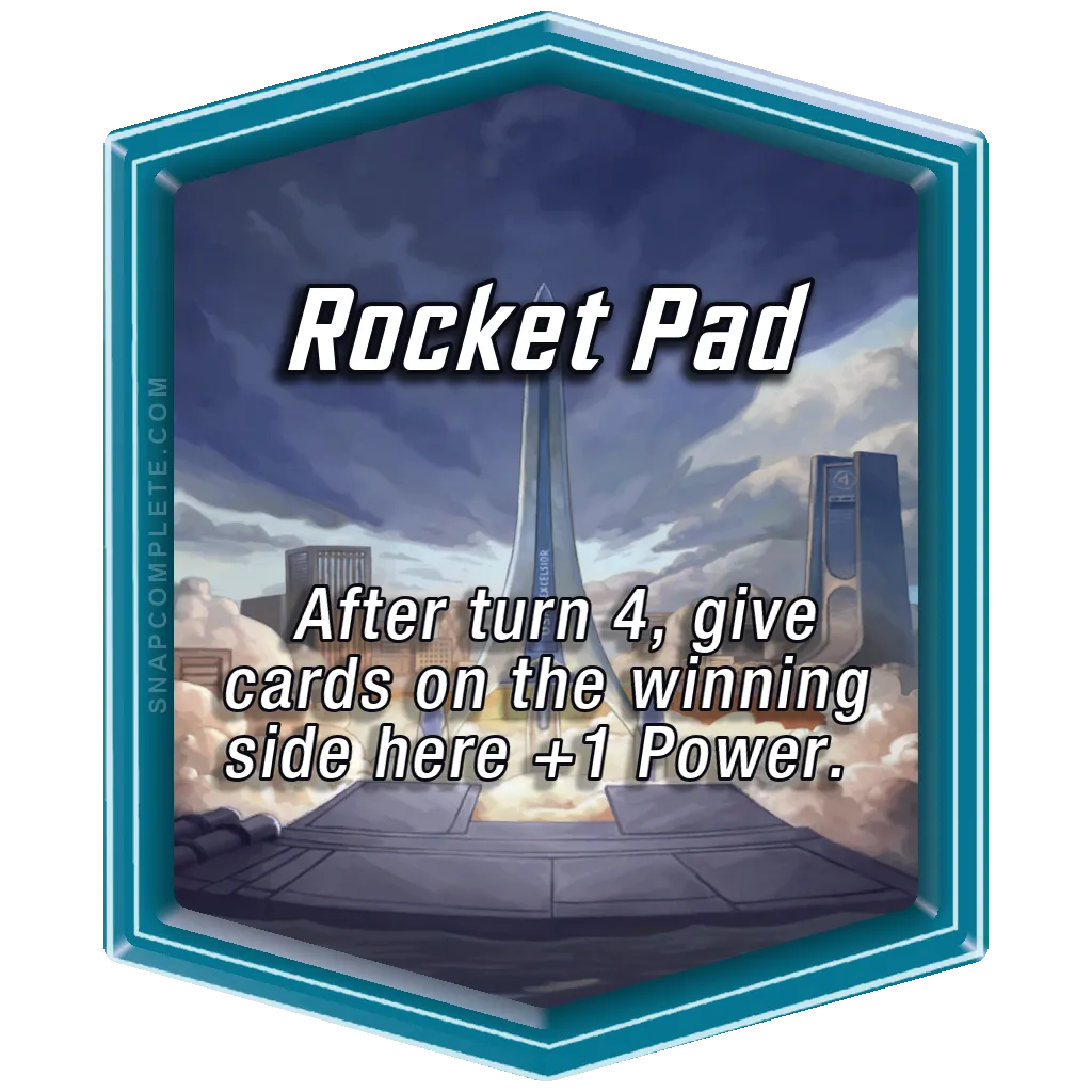 Rocket Pad Marvel Snap location art