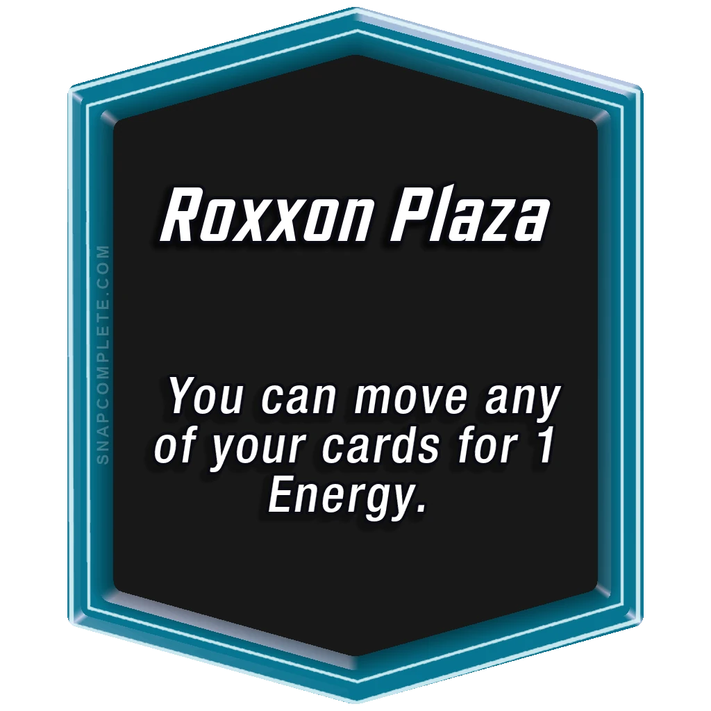 Roxxon Plaza Marvel Snap location art