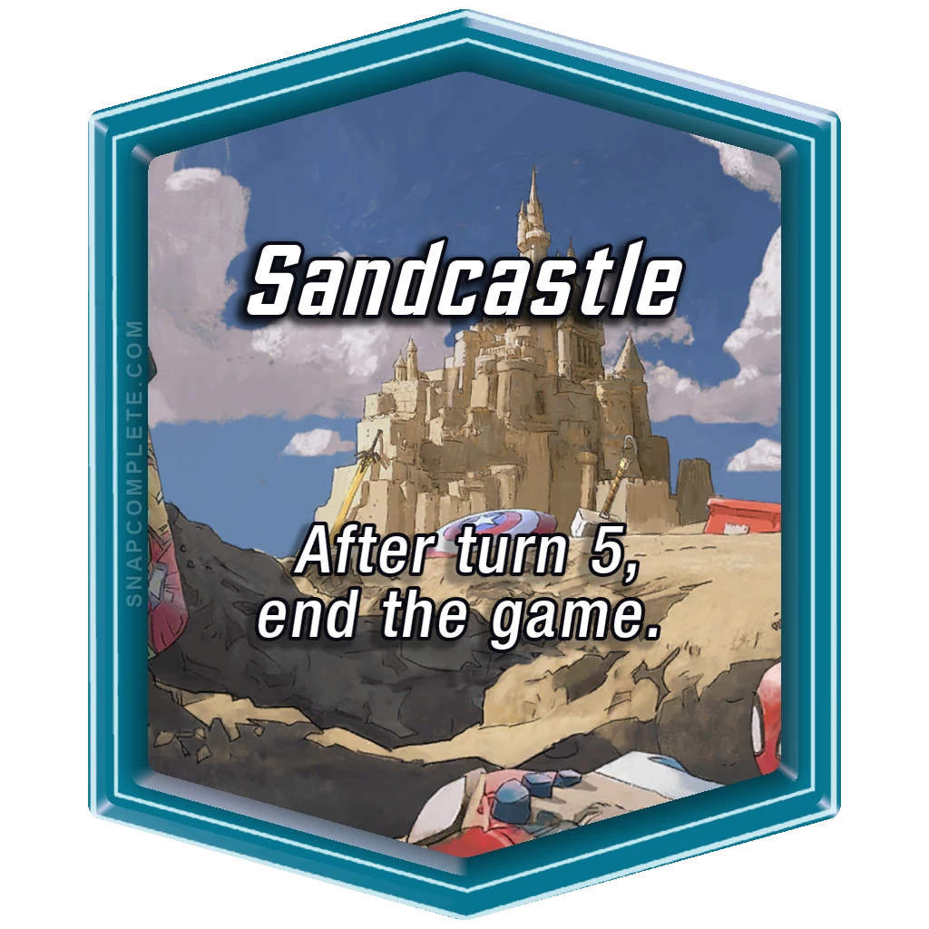 Sandcastle Marvel Snap location art