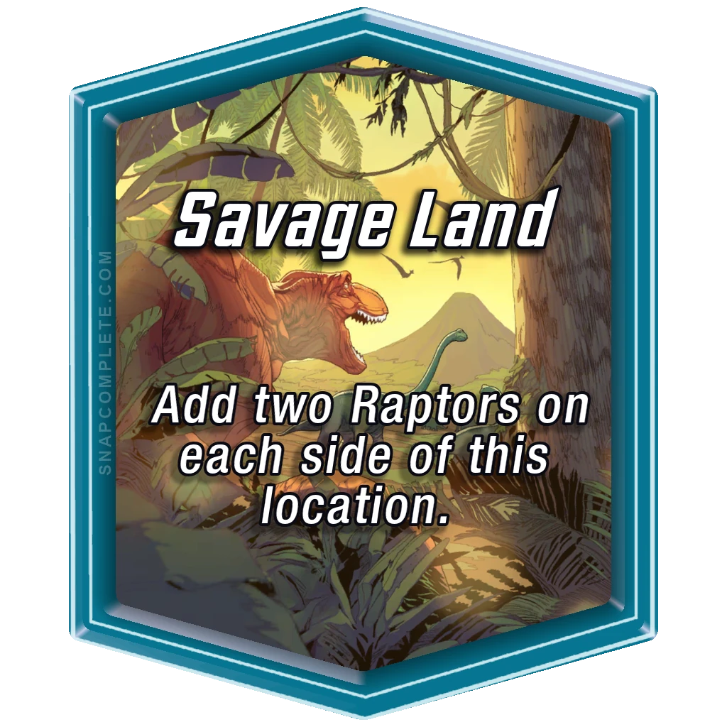 Savage Land Marvel Snap location art