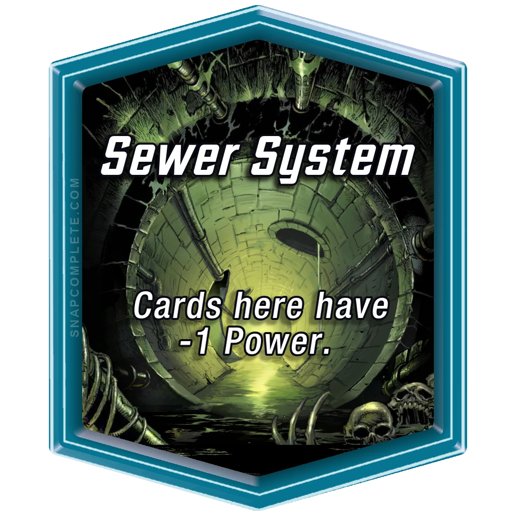 Sewer System Marvel Snap location art