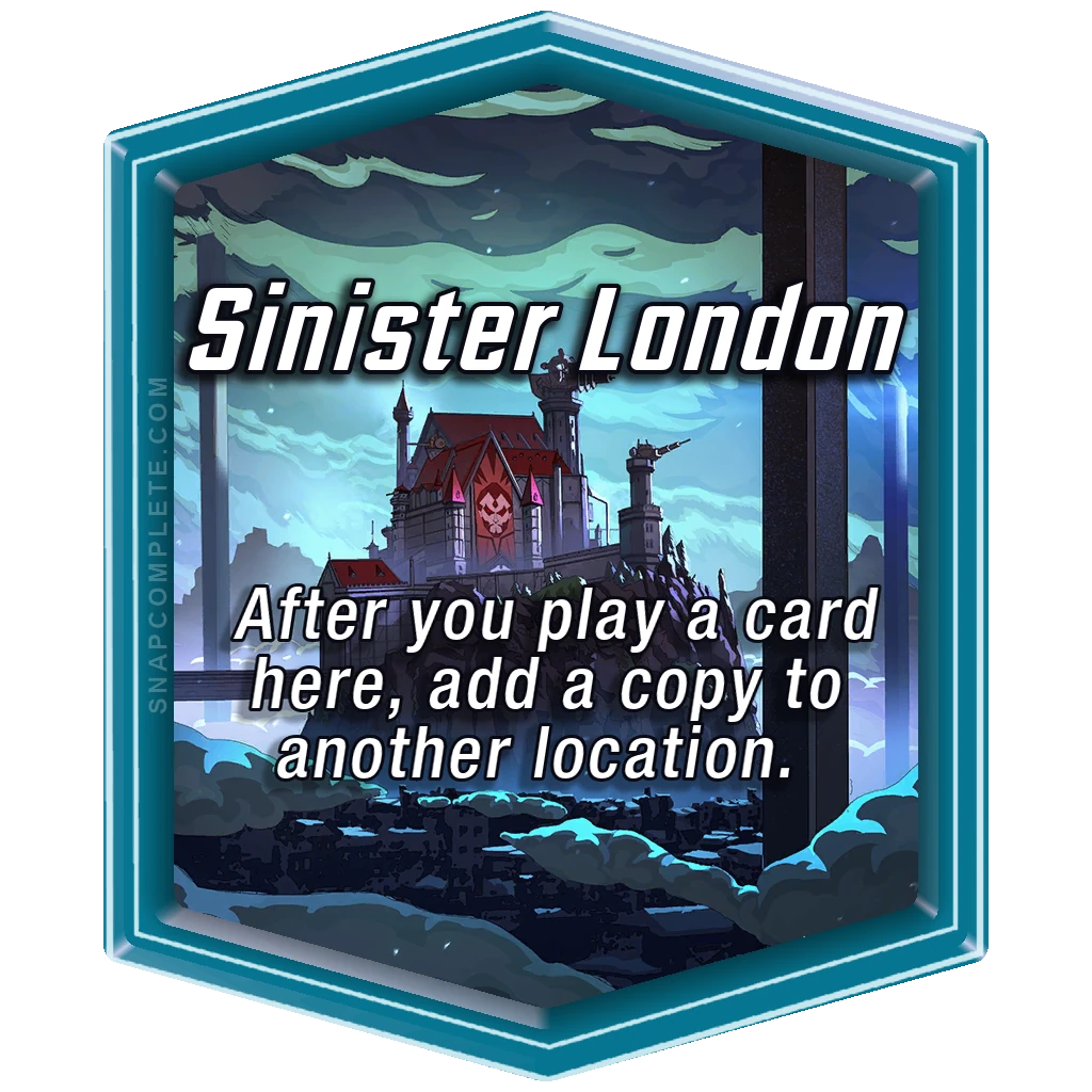Sinister London Marvel Snap location art