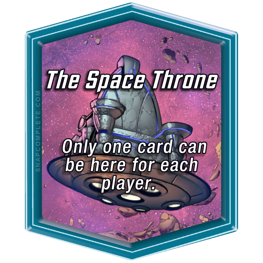 The Space Throne Marvel Snap location art