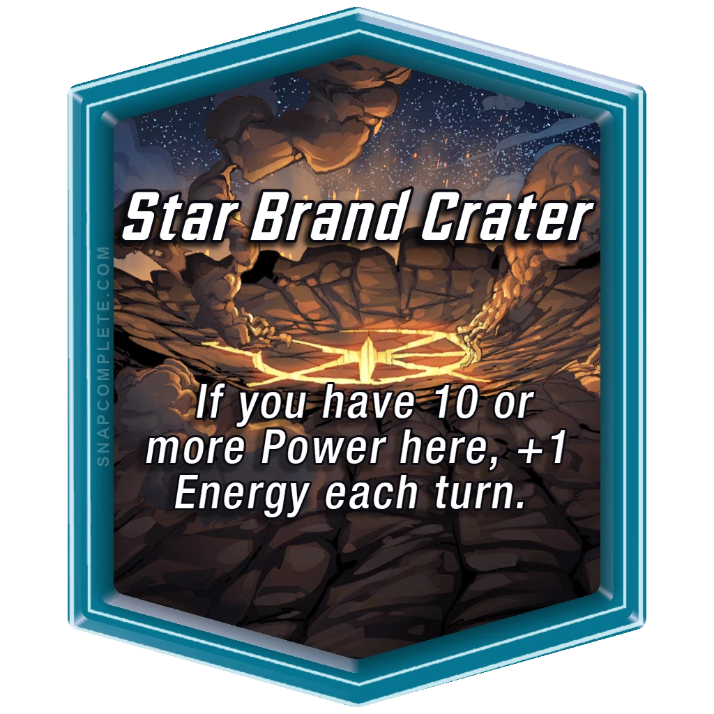Star Brand Crater Marvel Snap location art