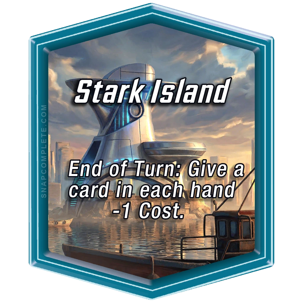 Stark Island Marvel Snap location art