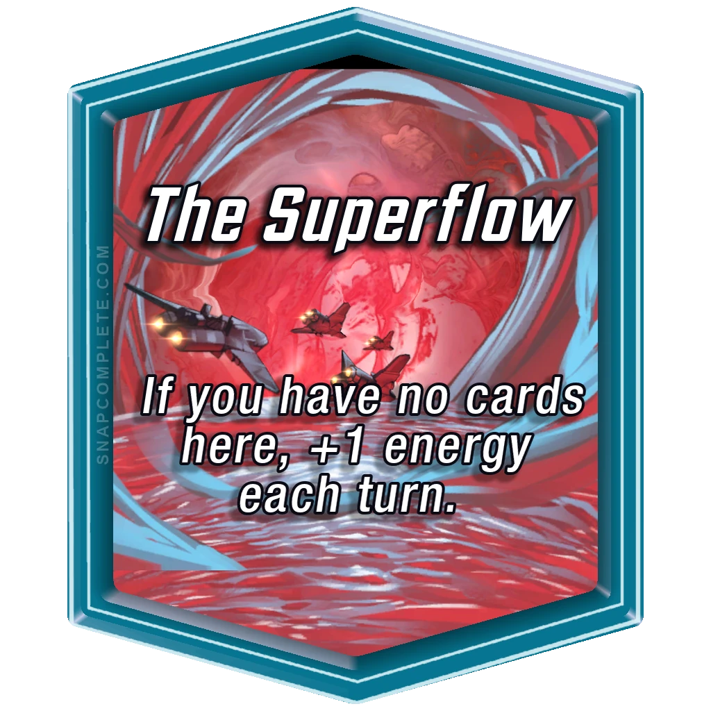 The Superflow Marvel Snap location art