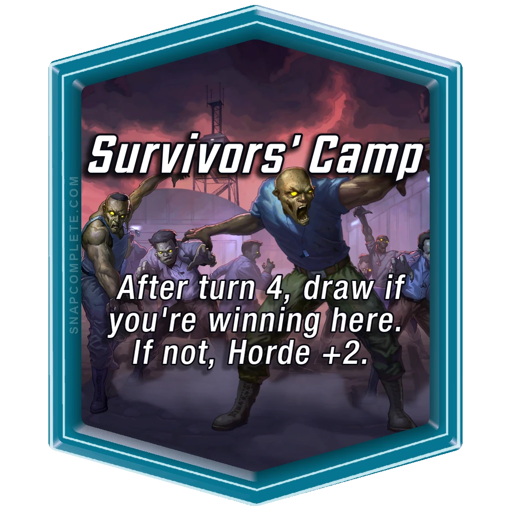 Survivors' Camp Marvel Snap location art