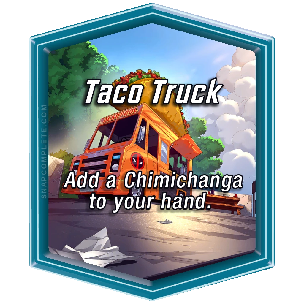 Taco Truck Marvel Snap location art