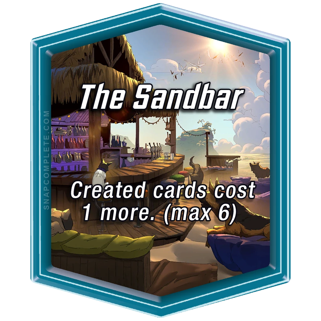 The Sandbar Marvel Snap location art