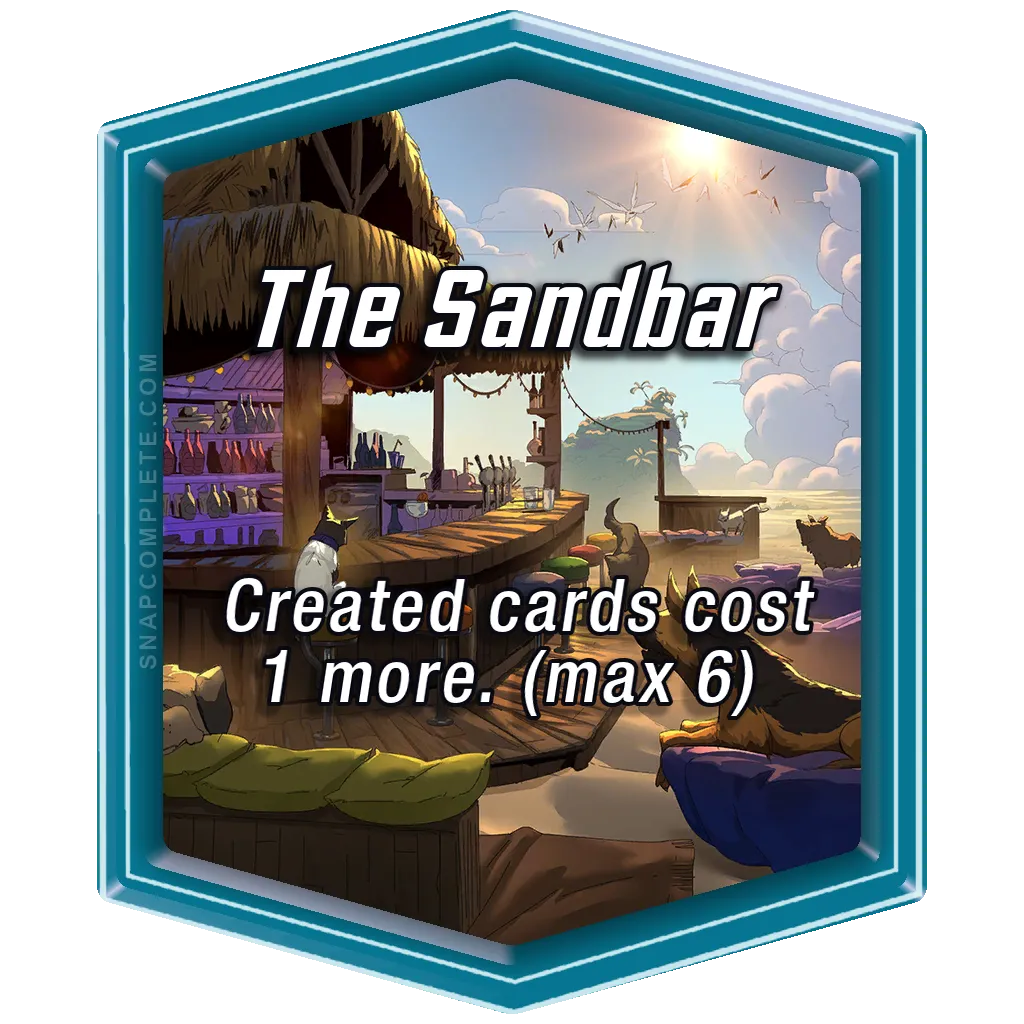 The Sandbar Marvel Snap location art