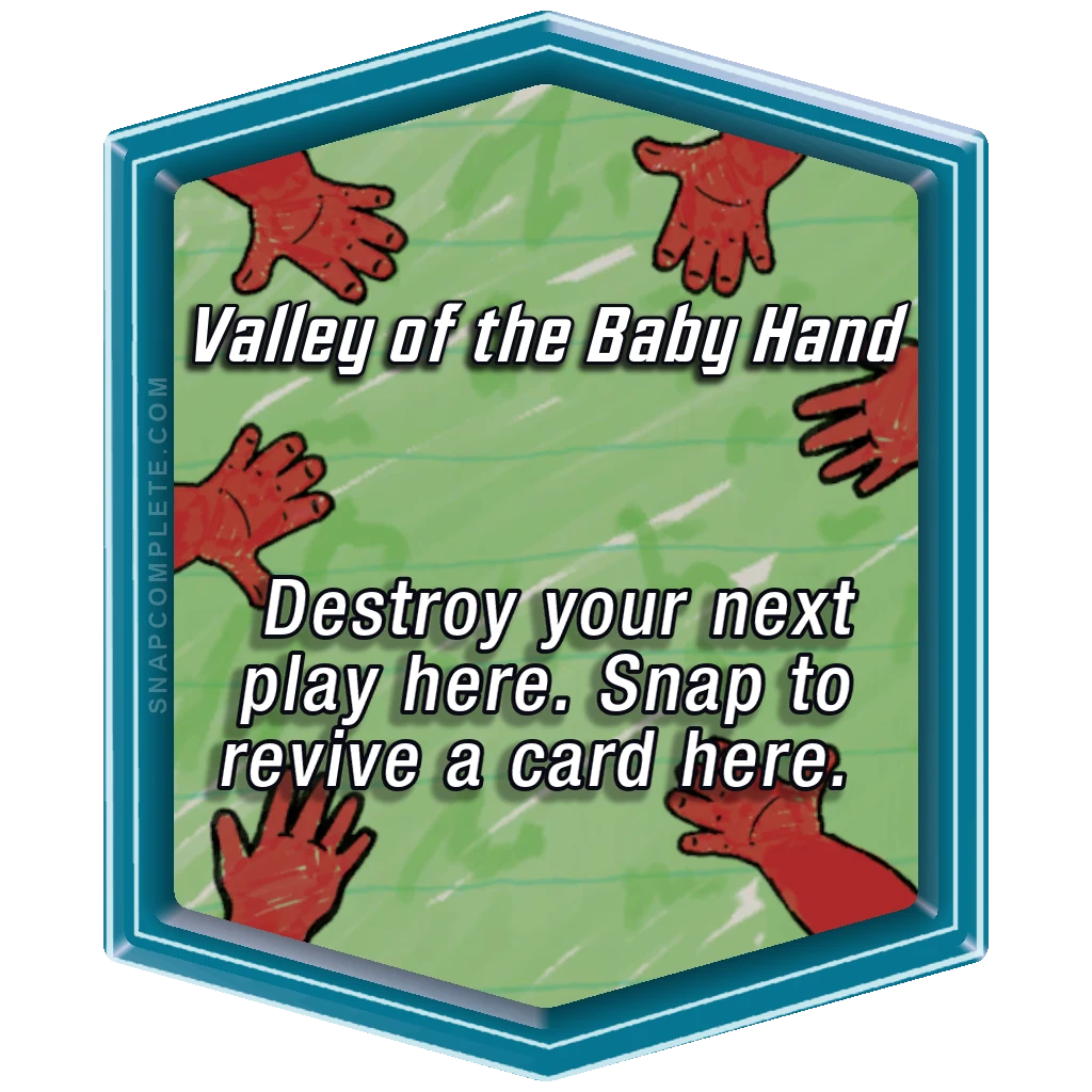 Valley of the Baby Hand Marvel Snap location art