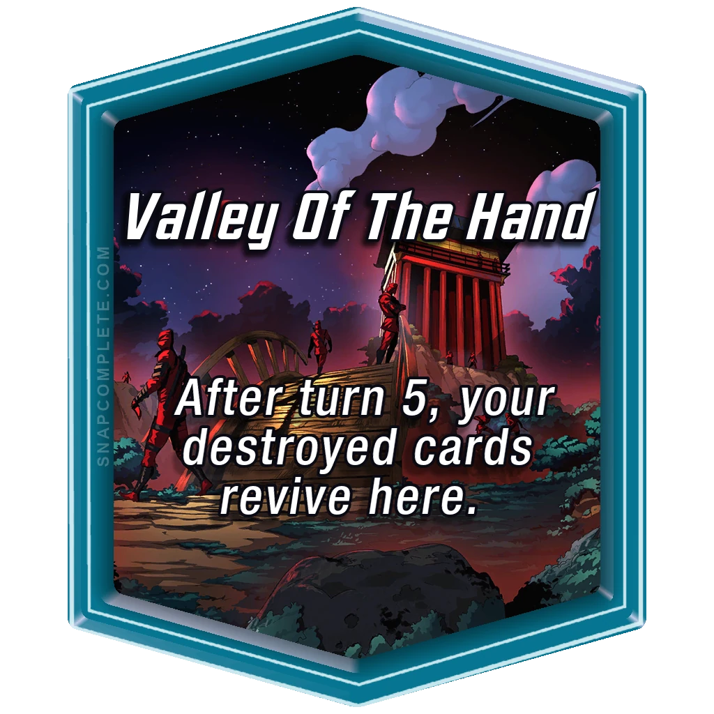 Valley Of The Hand Marvel Snap location art