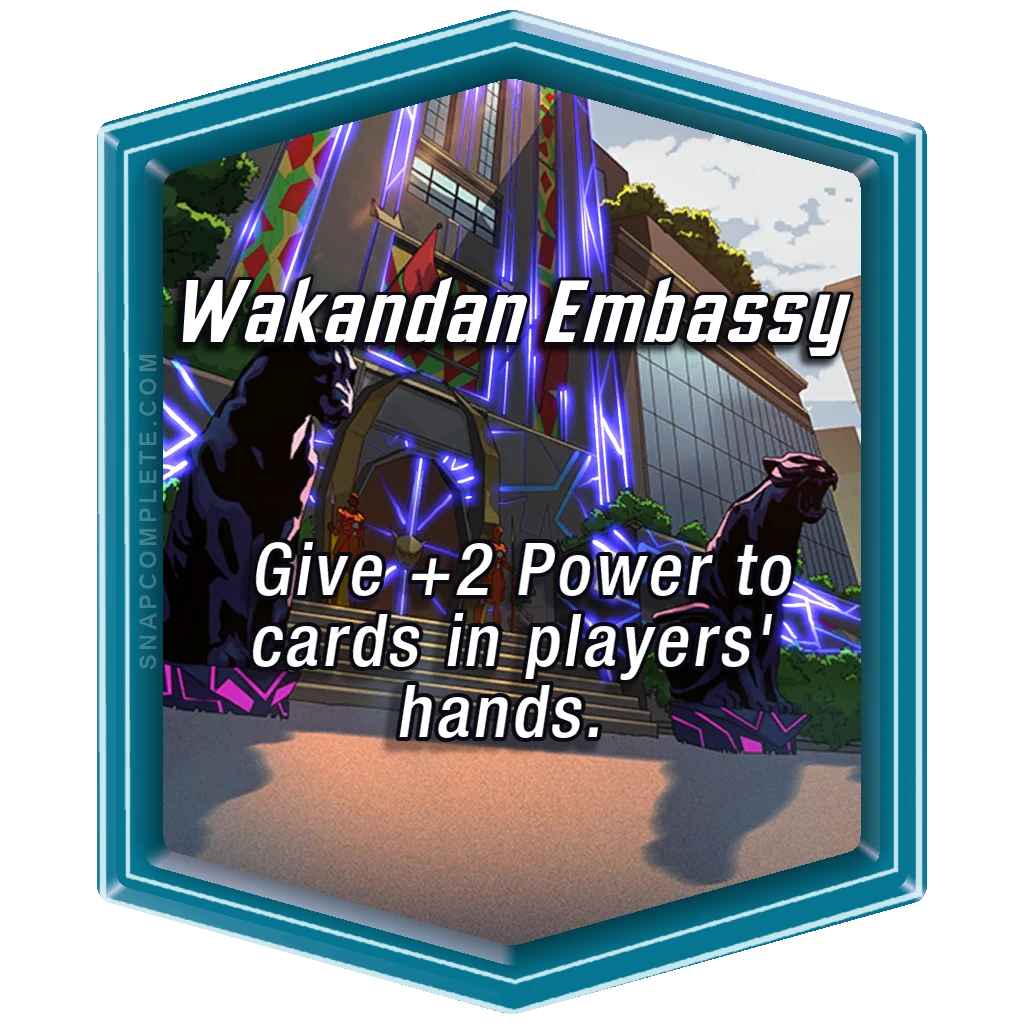 Wakandan Embassy Marvel Snap location art