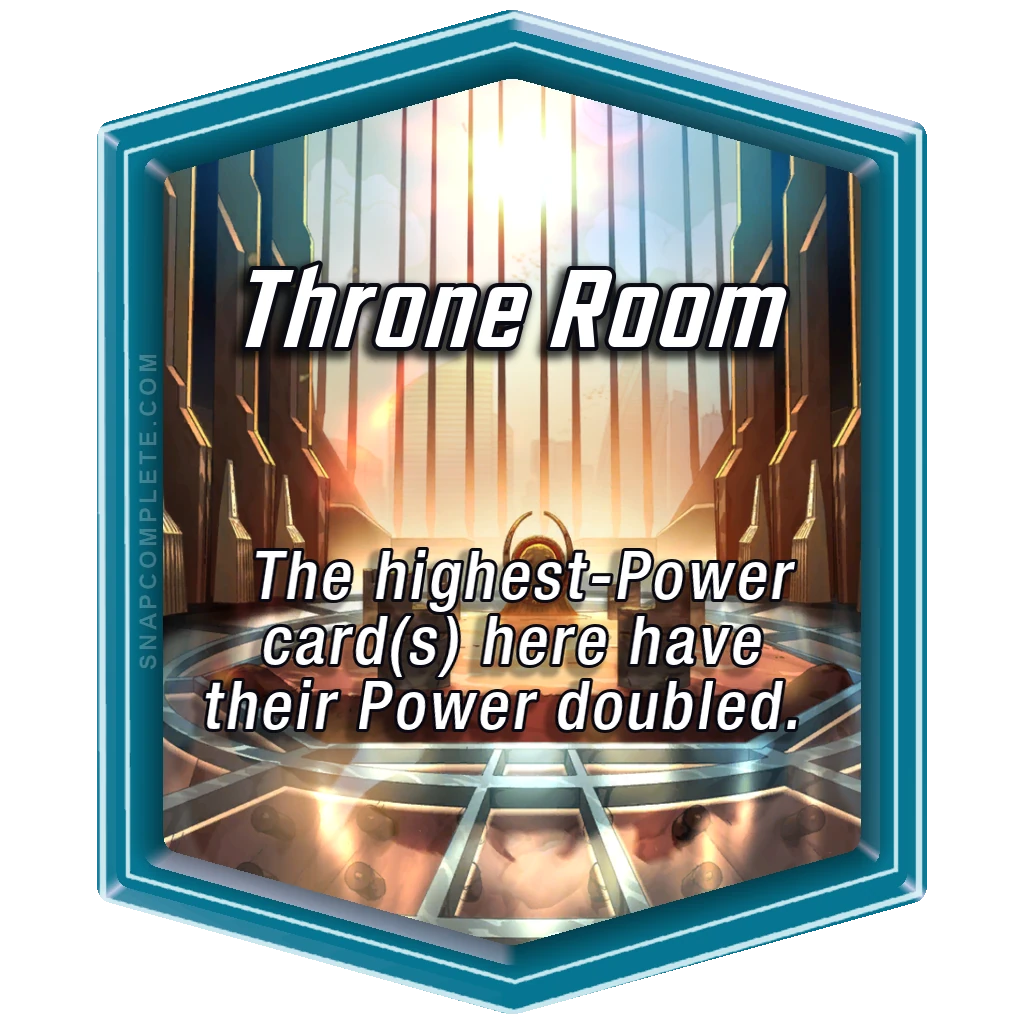 Throne Room Marvel Snap location art