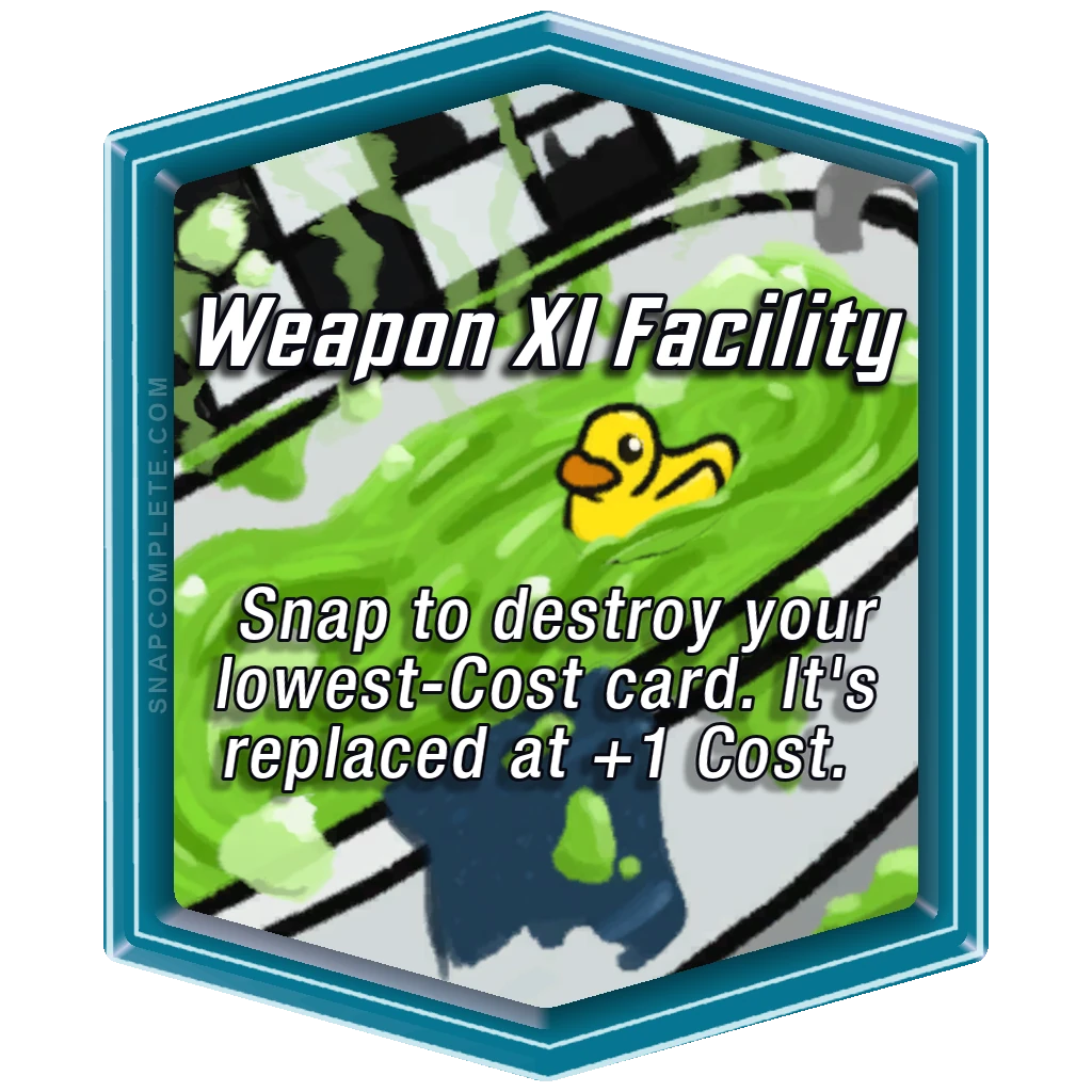 Weapon XI Facility Marvel Snap location art